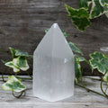 Selenite Pencil Point Tower Unique 10 cm Crystal Home Decor Piece