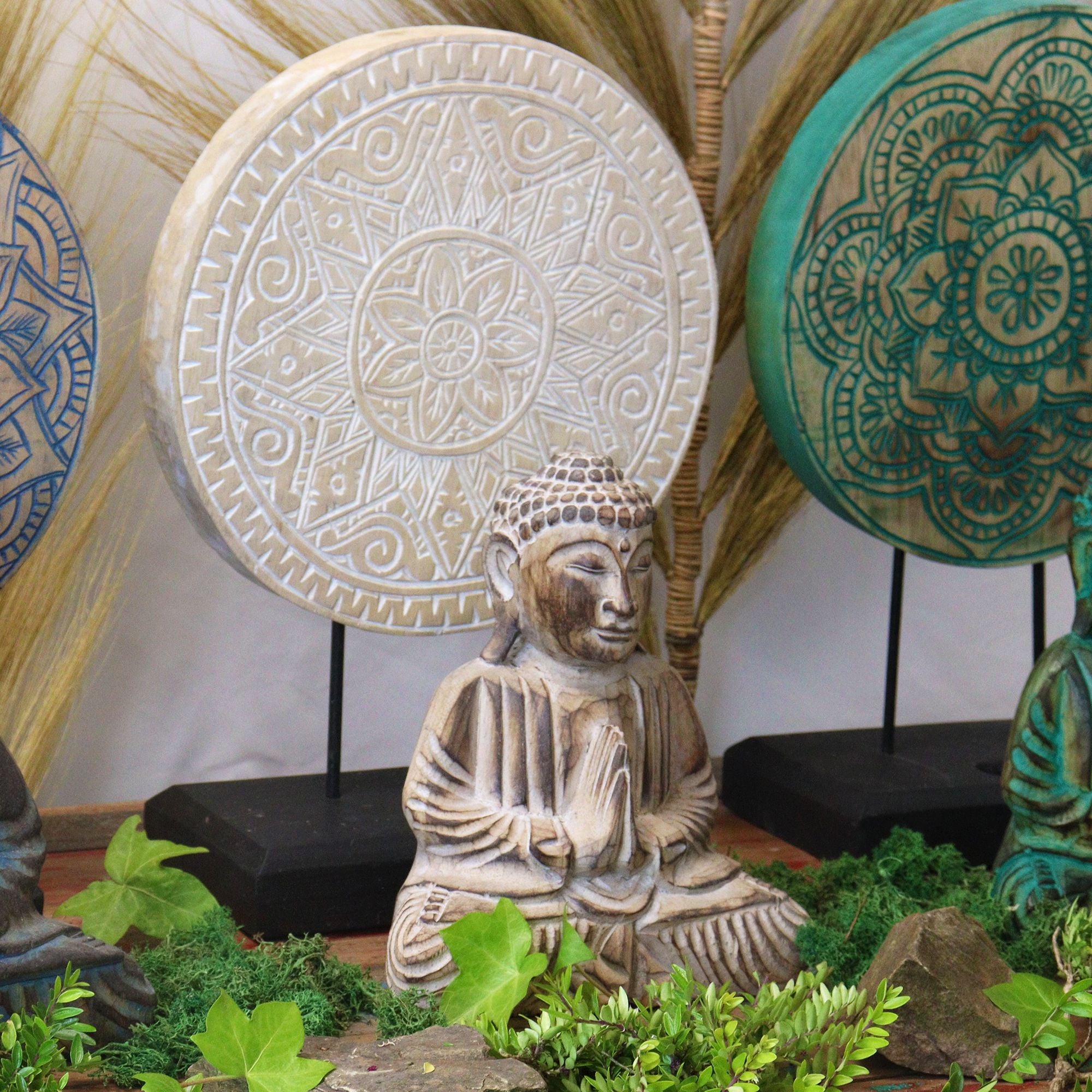 Buddha Feng Shui Set with Classic Mandala Design for Inner Harmony