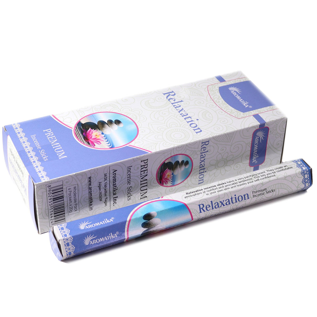 Aromatika Charcoal Free Hex Incense Sticks for Relaxation and Calm