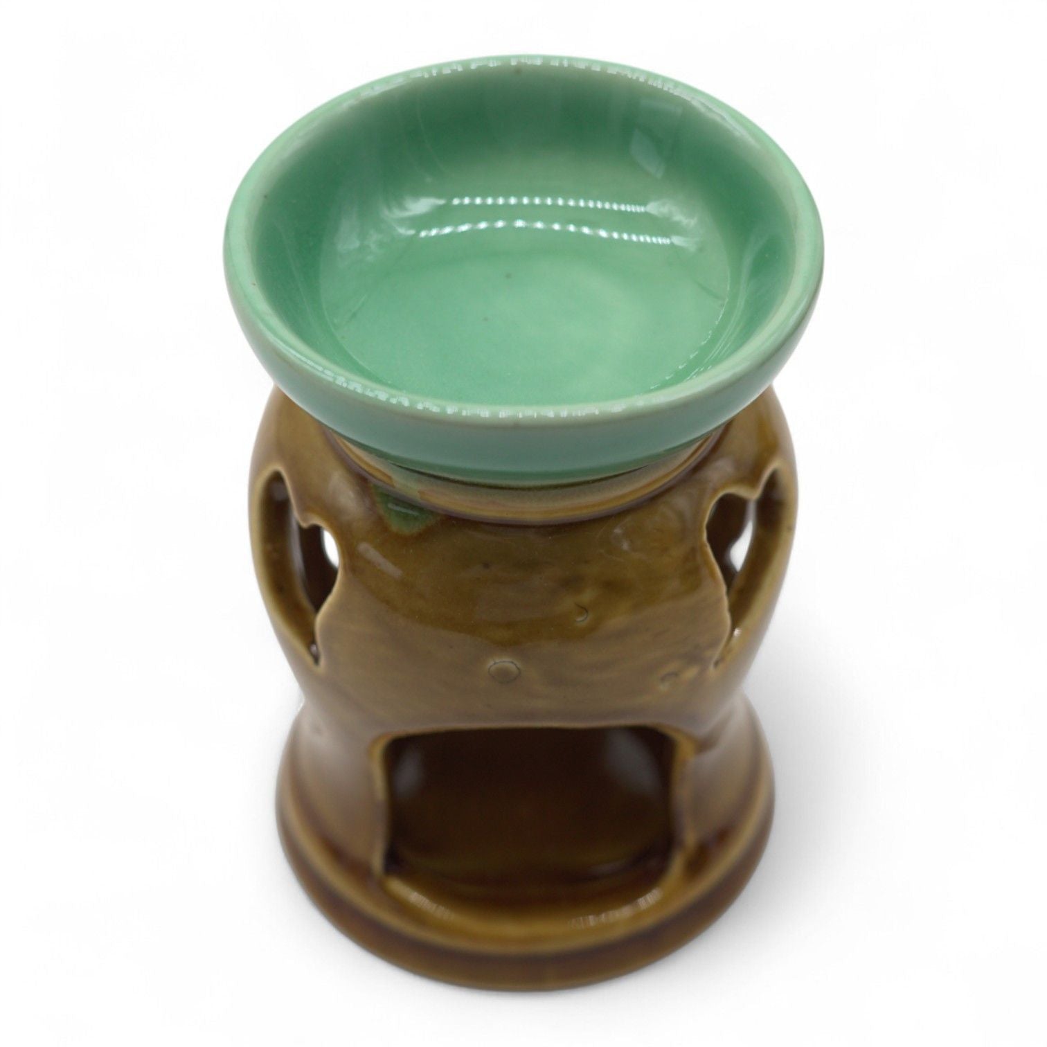 Classic Rustic Oil Burner with Heart Cut Out for Home Fragrance