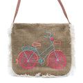 Fab Fringe Bag with Bicycle Embroidery for Stylish Outings and Events