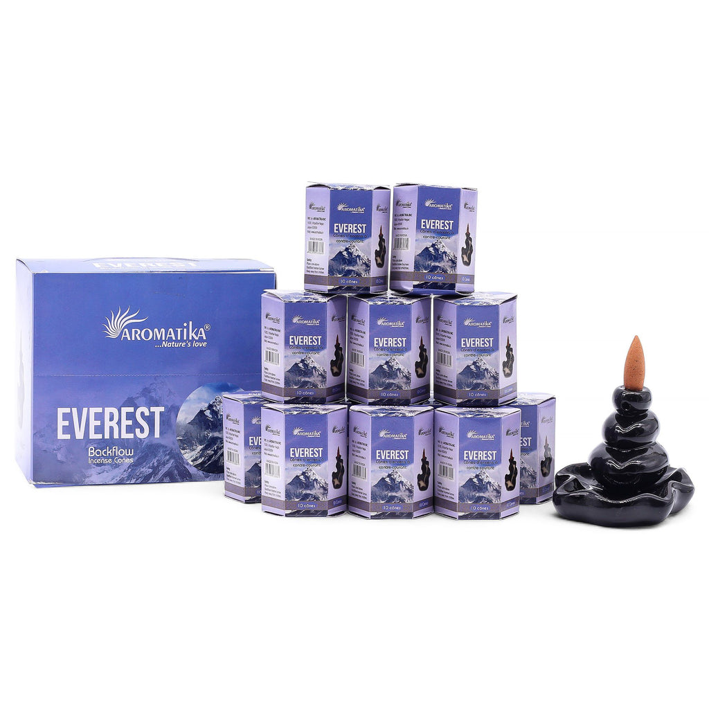 Pack of 10 Everest Experience Masala Backflow Incense Cones Set