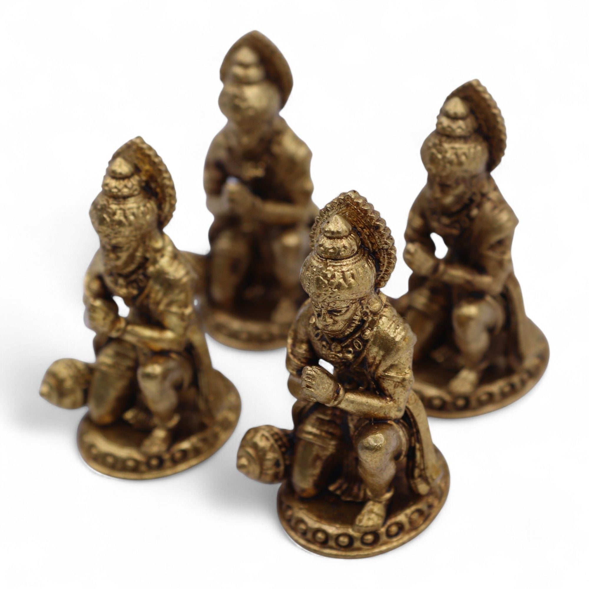 Brass Miniature Gods Hanuman Figurine for Home Decor and Gifting