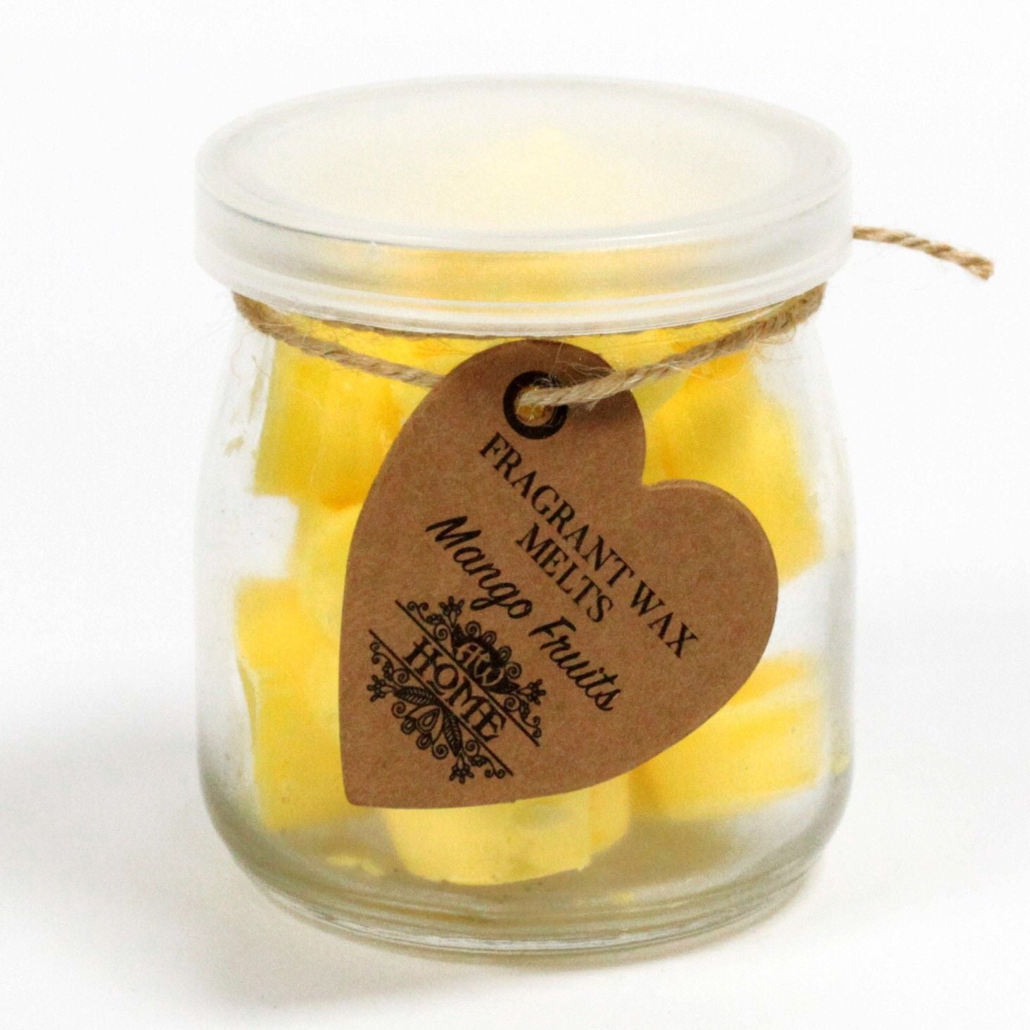 Soywax Melts Jar with Mango Fruits for Inviting Home Fragrance