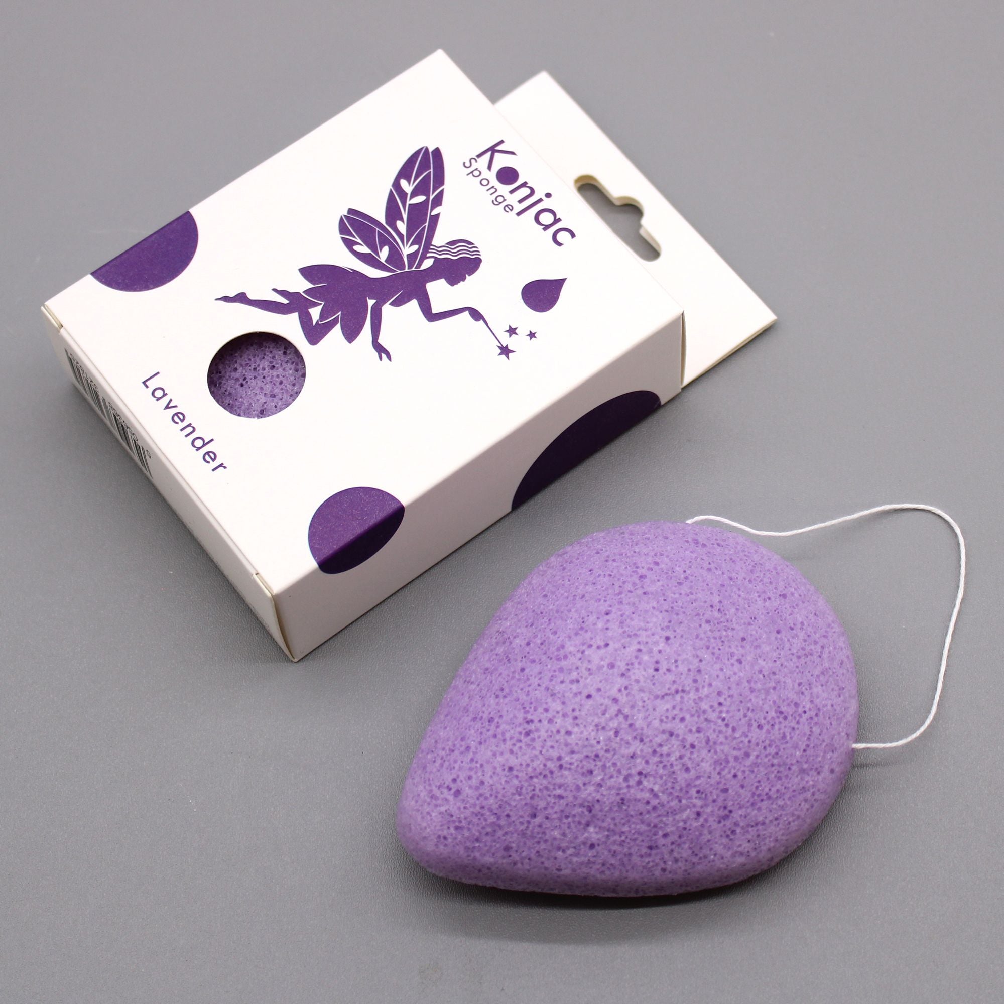 Teardrop Lavender Konjac Sponge for Gentle Skin Care Routine