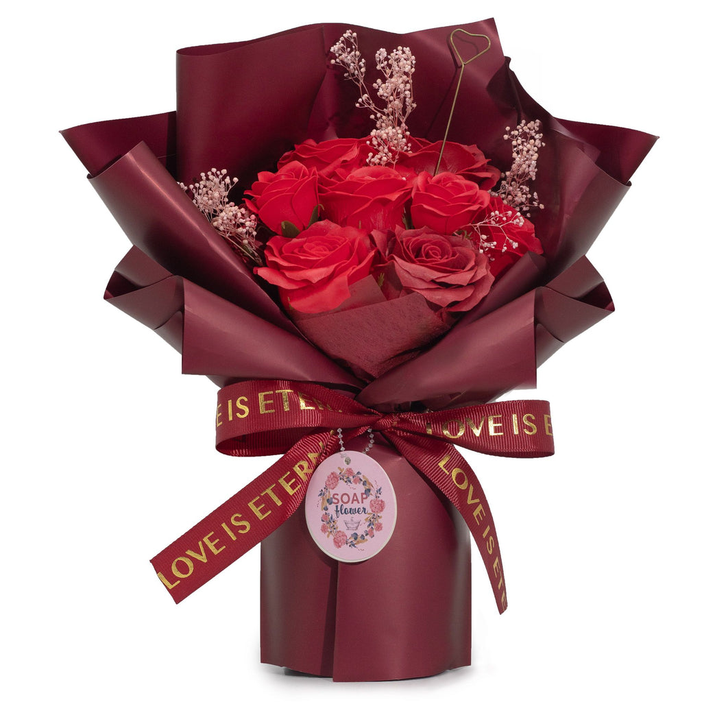 Large Red Roses Bouquet Love is Eternal with Gift Card Included