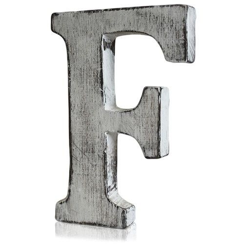 Shabby Chic Letter F for Unique Home Decor and Personalisation