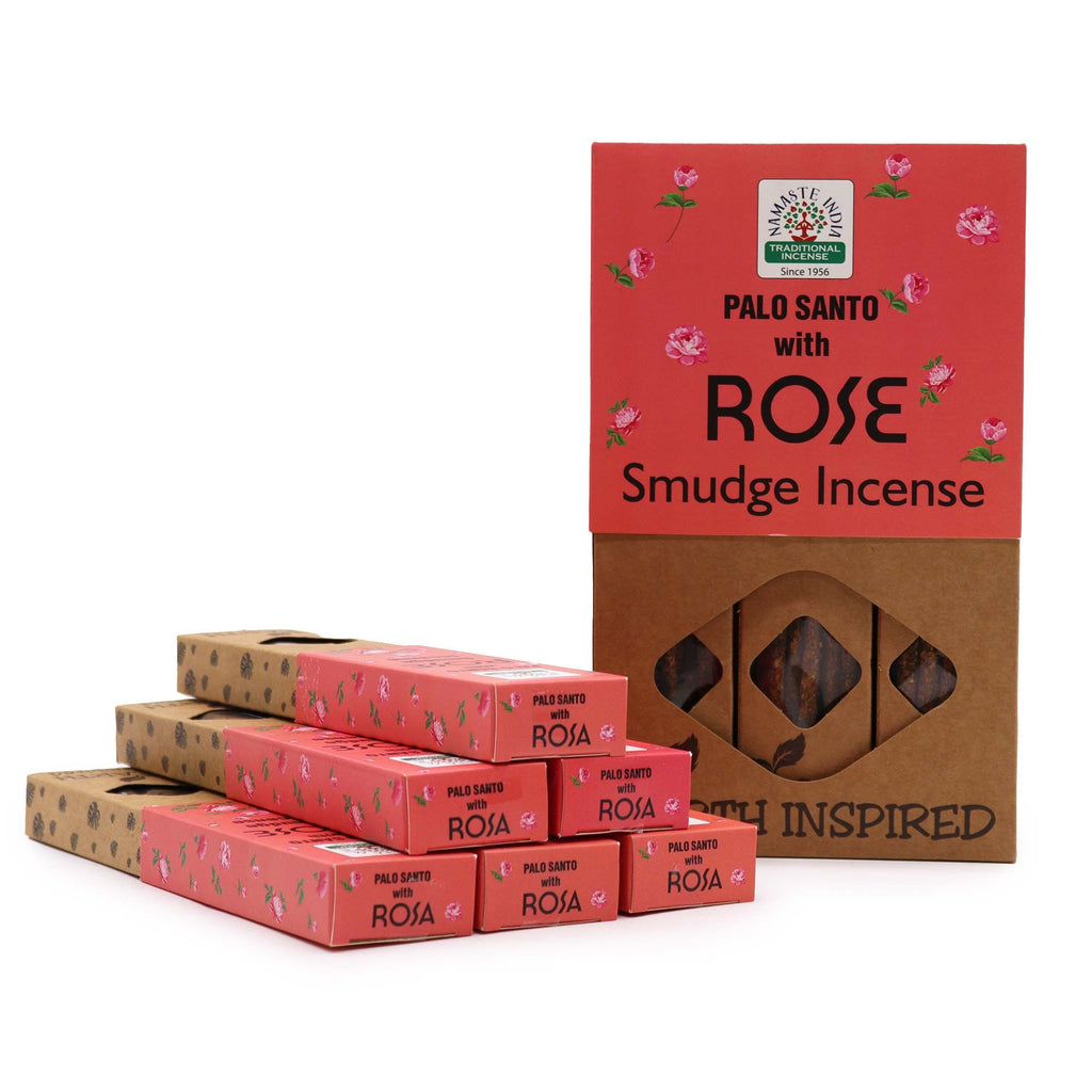 Earth Inspired Smudge Incense Sticks with Enchanting Rose Aroma
