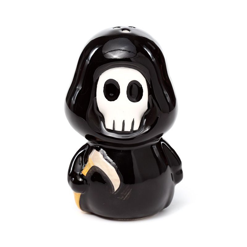 Skull Boy & Ghost Boy Ceramic Salt & Pepper Set for Dining Use