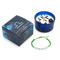 Zodiac Crystal Candle with Gemstone Bracelet for Libra Balance