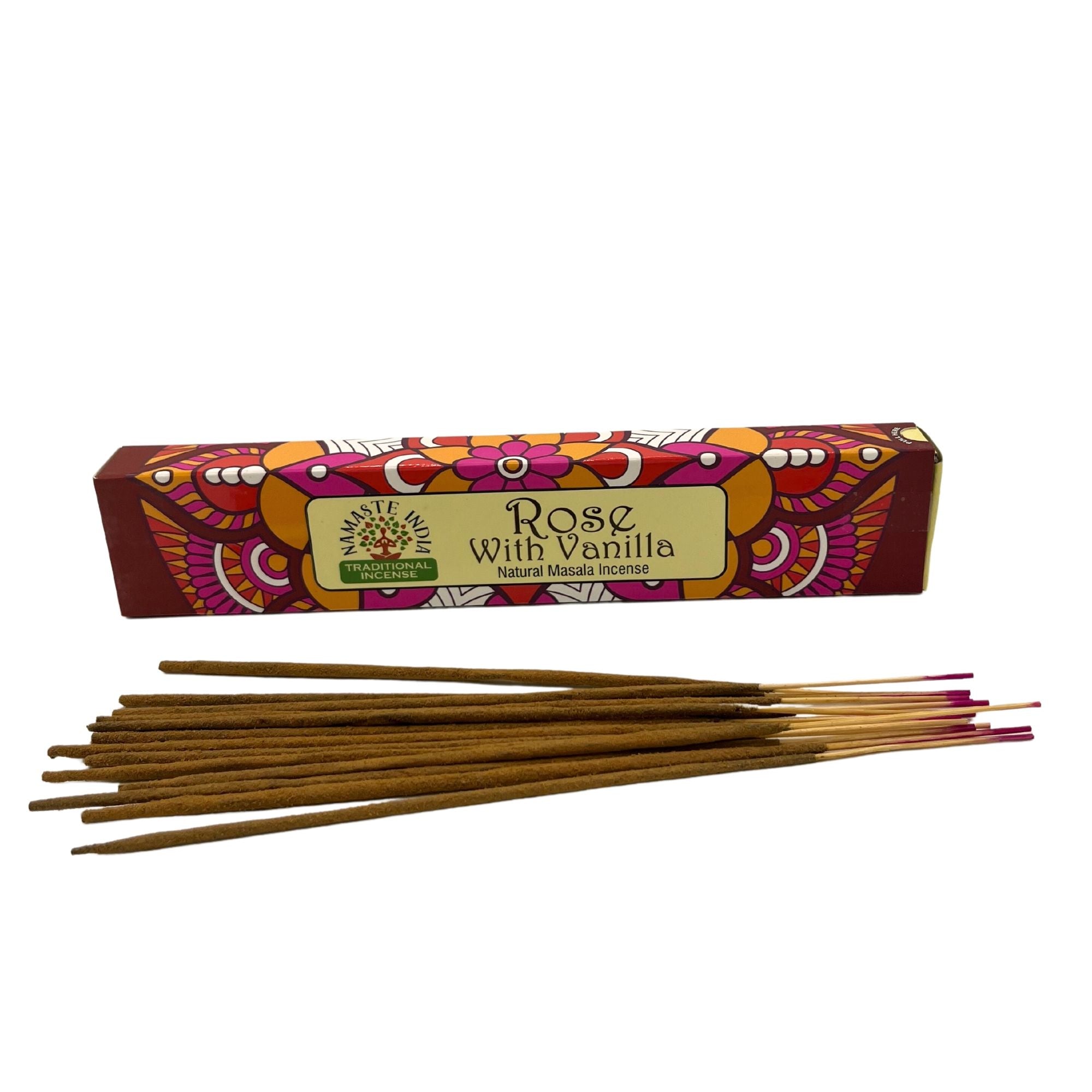 Namaste Mandala Masala Incense Sticks with Rose and Vanilla Blend