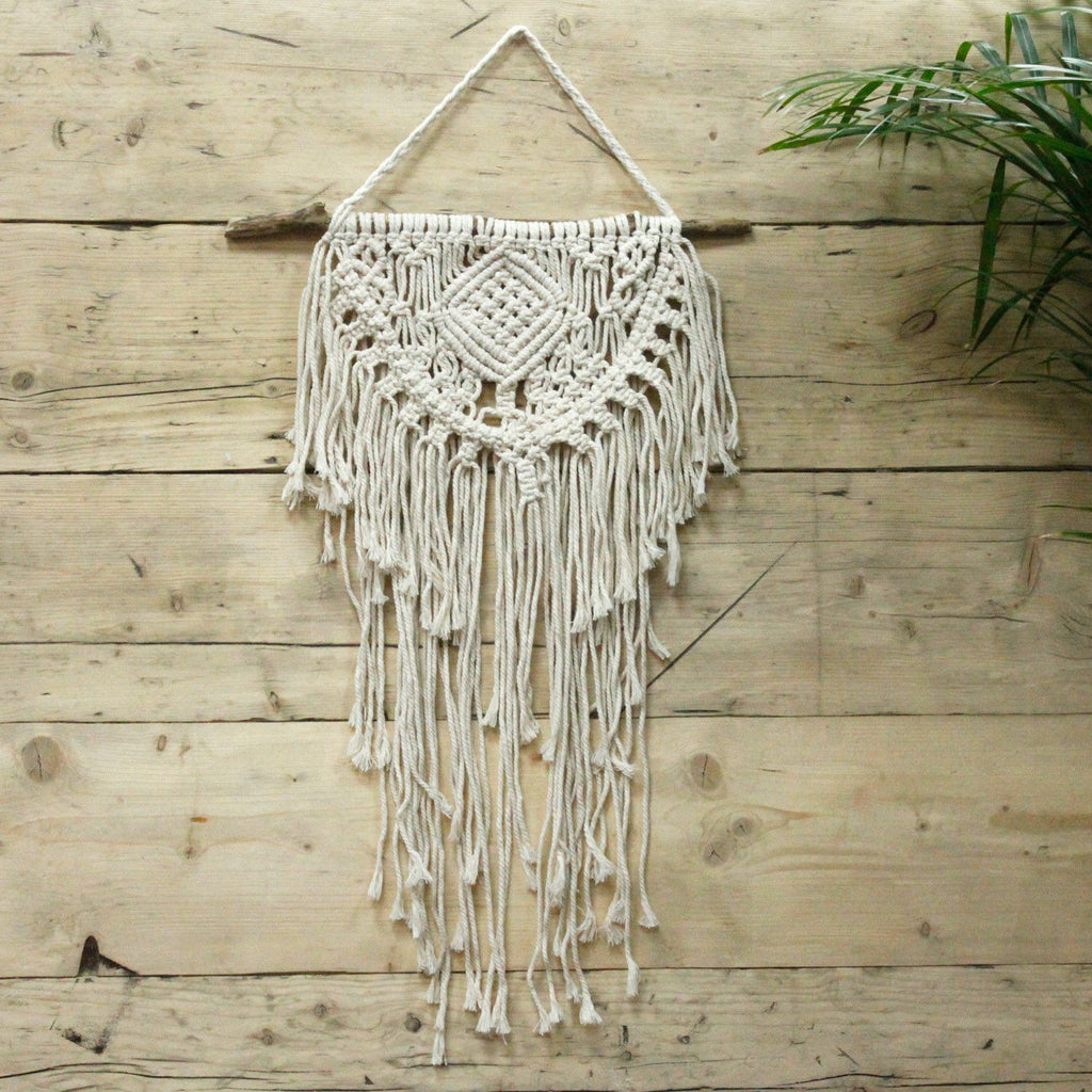 Macrame Wall Hanging Home & Heart for Boho Chic Decor