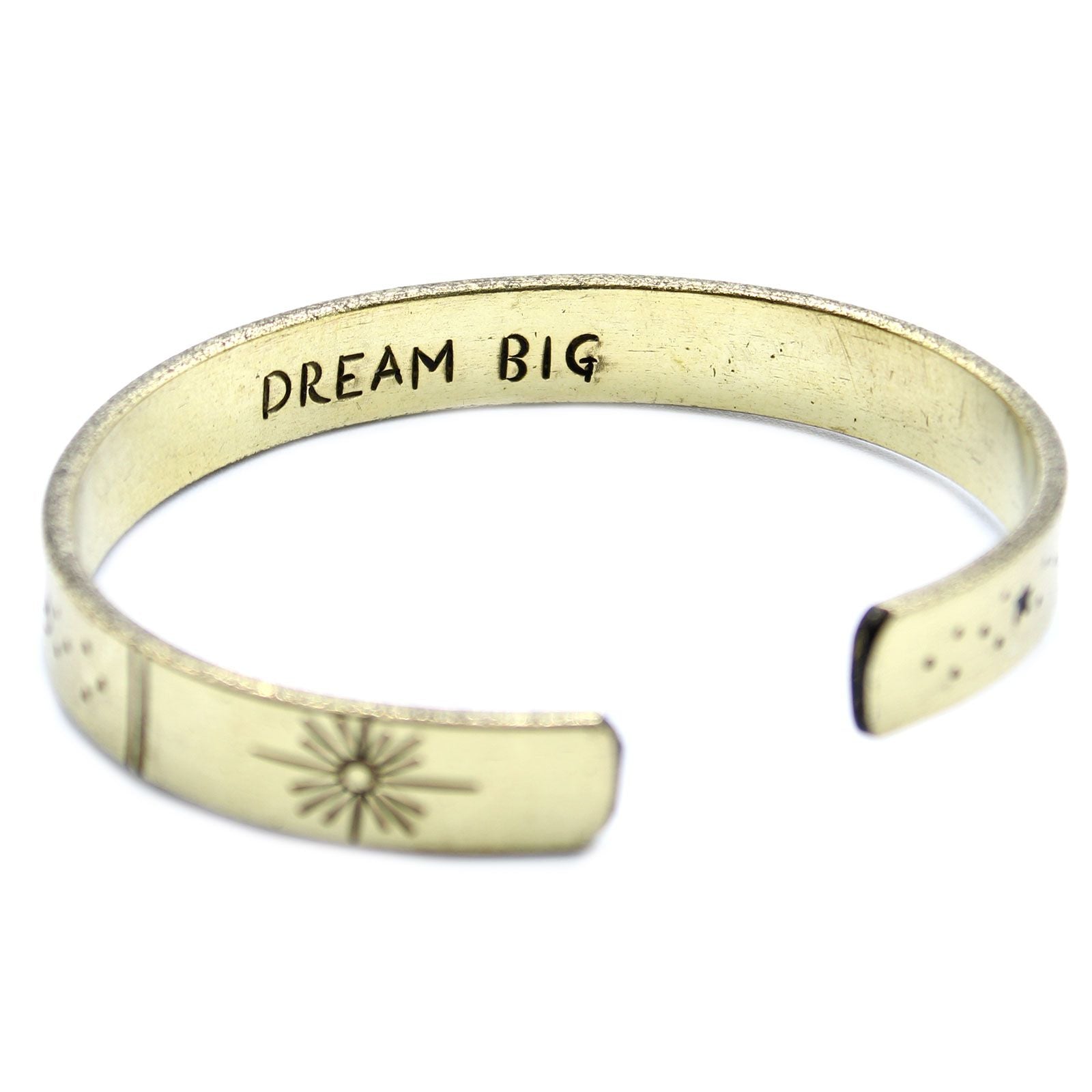 Inspiration Bracelet Brass Sunrise with Galaxy and Stars Design