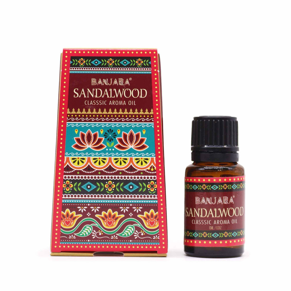 Banjara Indian Fragrance Oil 10ml Sandalwood for Aromatic Home Use