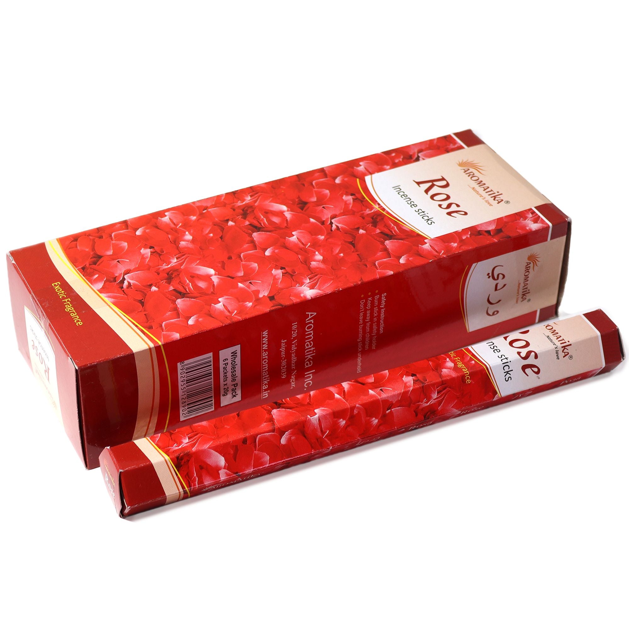 Aromatika Charcoal Free Hex Incense Sticks Rose Scented Bliss