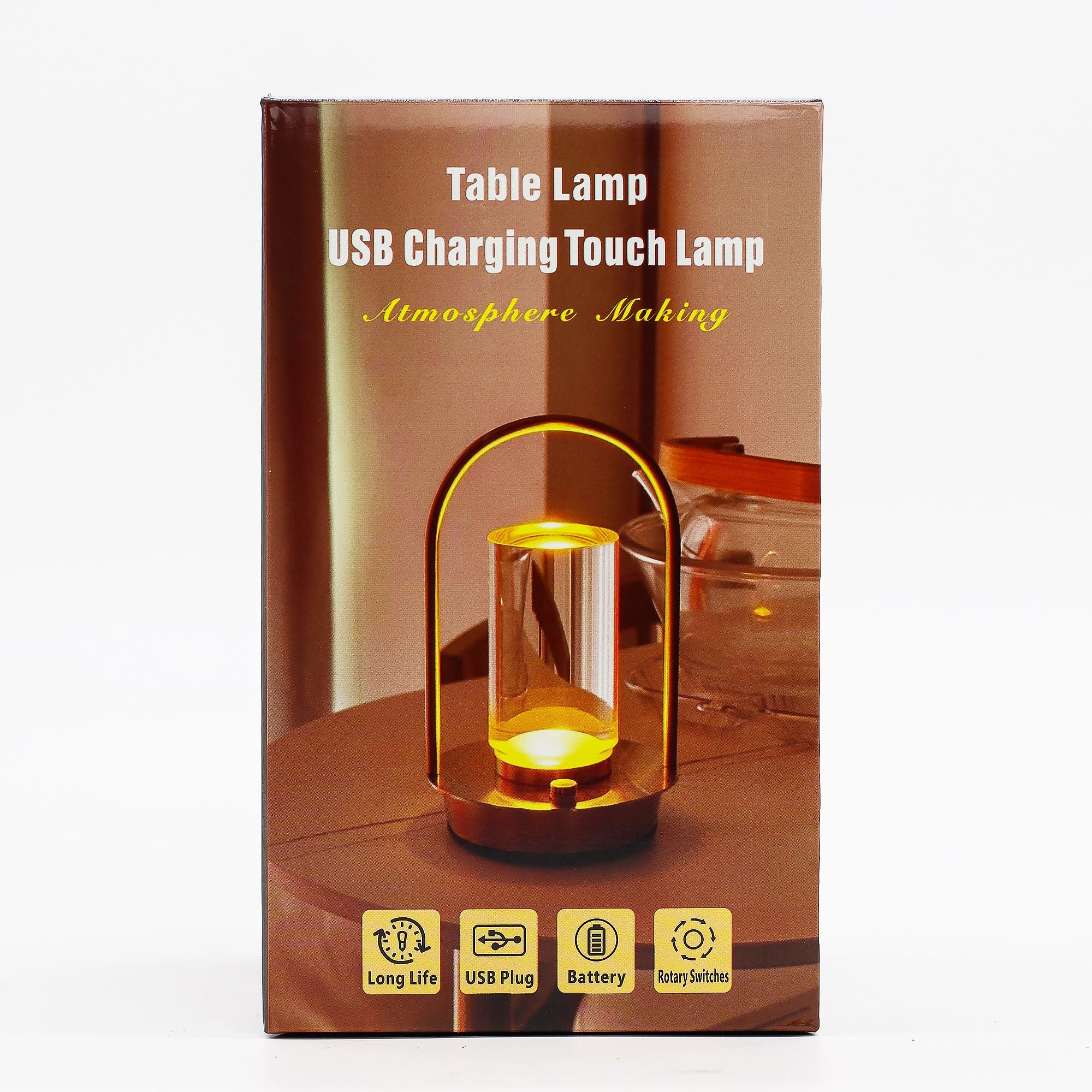 Touch Lamp Crystal Lantern USB Rechargeable for Modern Illumination