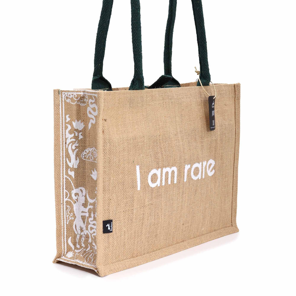 Hop Hare Jute Big Bag with Devil Tarot Design I Am Rare