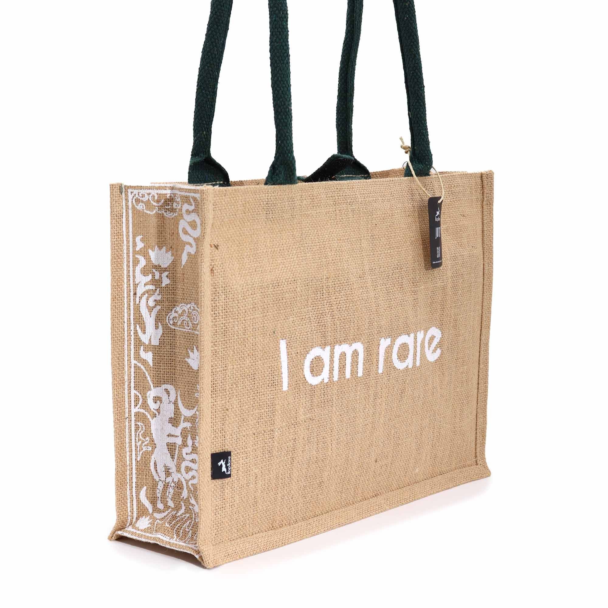Hop Hare Jute Big Bag with Devil Tarot Design I Am Rare
