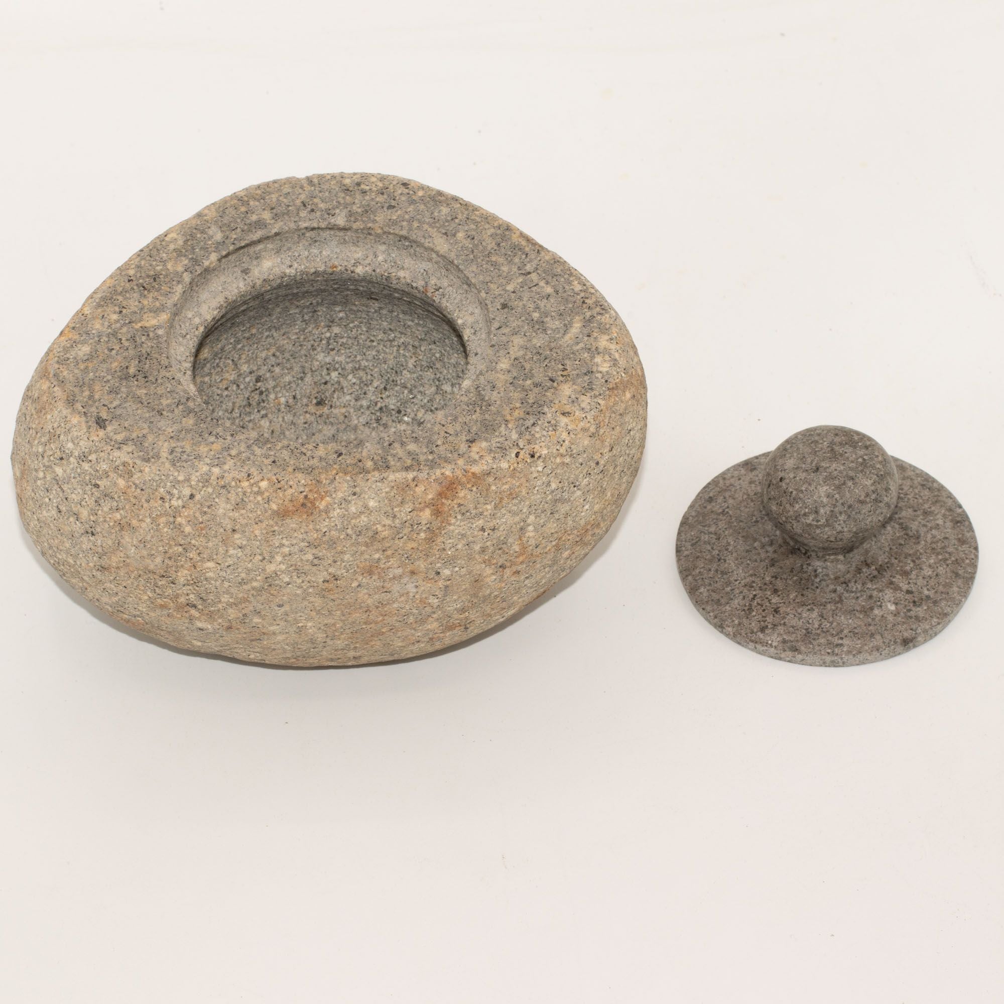 Large Natural Riverstone Grounding Pot for Home Decor Display