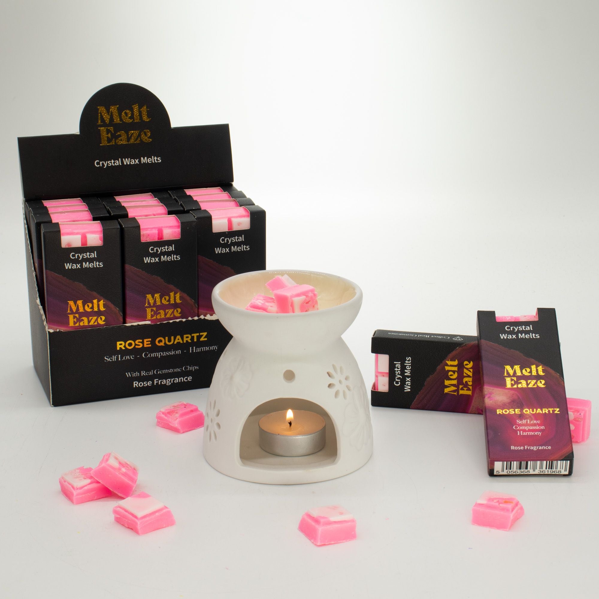 MeltEaze Wax Melts 50g Rose Quartz Love for Floral Fragrance
