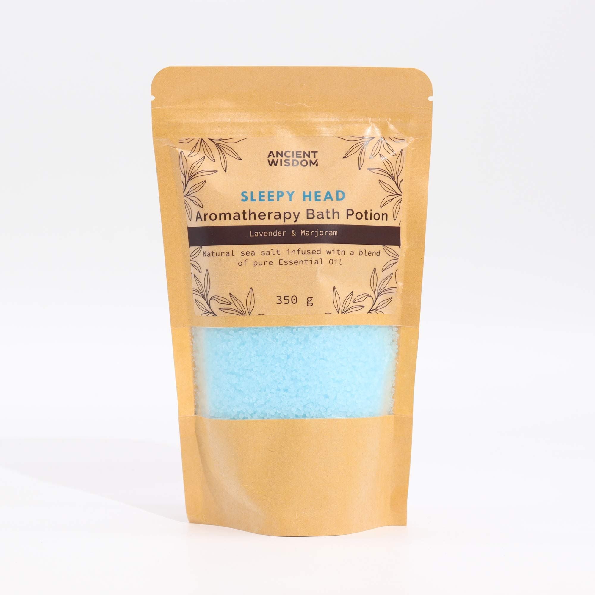 Aromatherapy Bath Potion in Kraft Bag 350g Sleepy Head Blend
