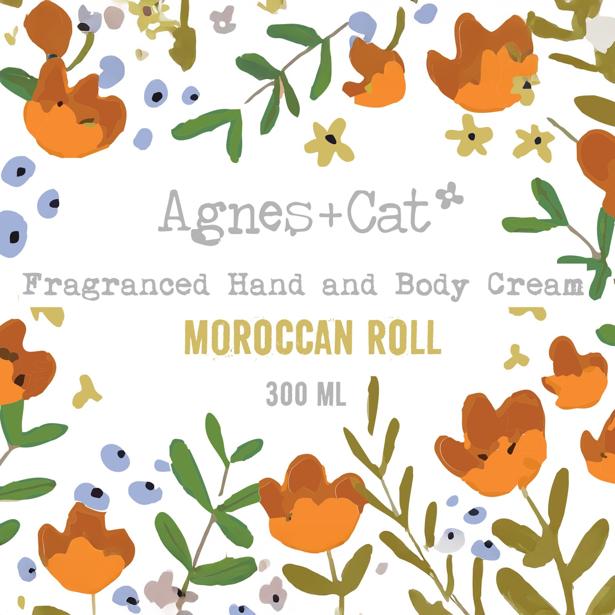Agnes + Cat Moroccan Roll Hand and Body Cream Vegan Moisturiser