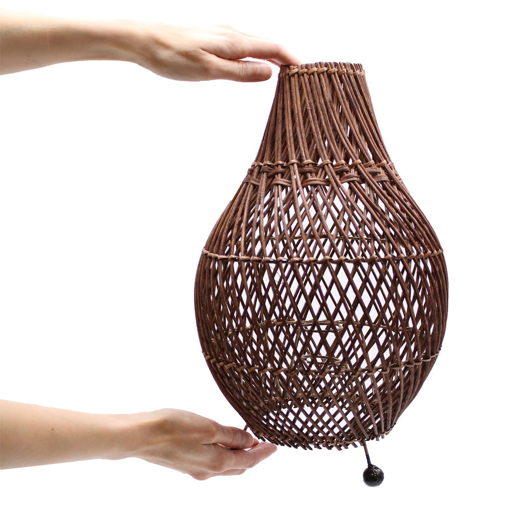 Rattan Table Lamps in Dark Brown for Unique Home Decor Styles