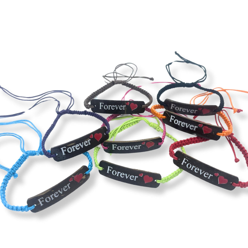 Handmade Friendship Bracelets with Friends Coconut Print Design