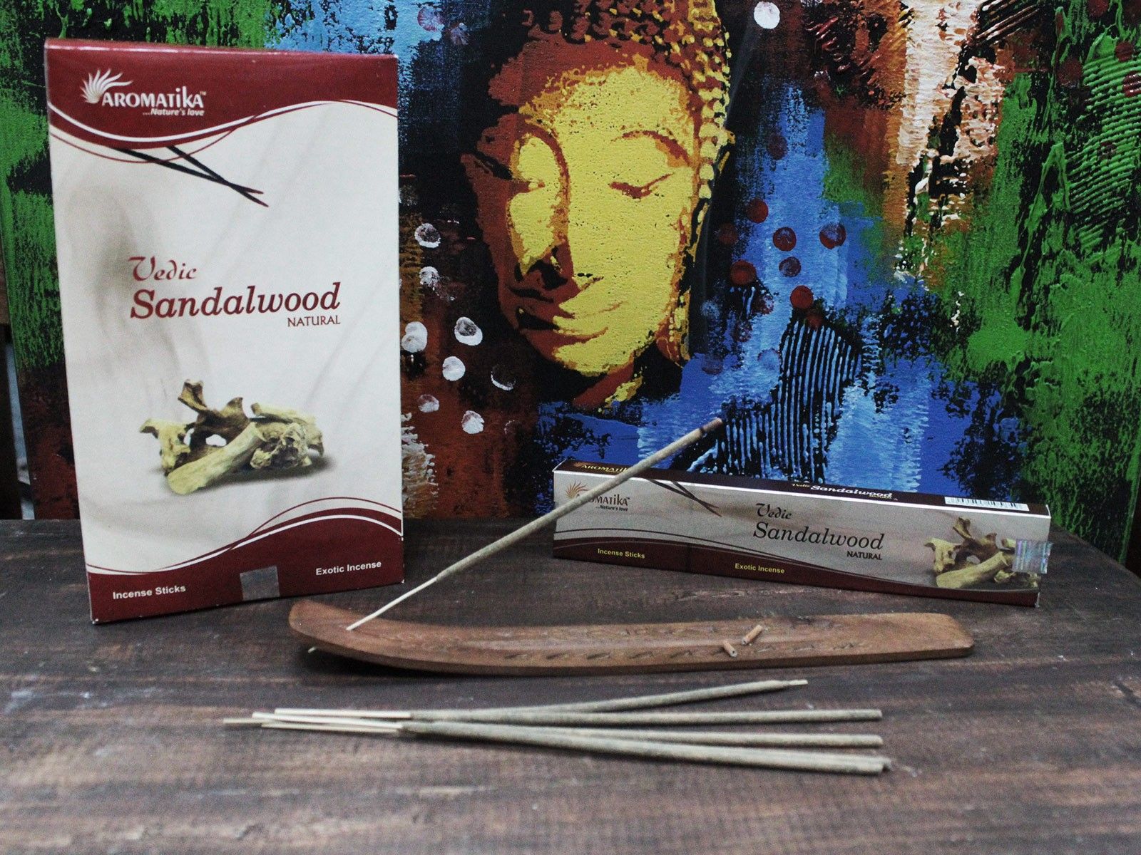 Vedic Incense Sticks Sandalwood Box of 12 for Home Fragrance
