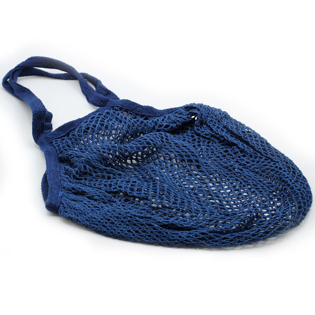 Pure Cotton Mesh Bag in Denim for Stylish Everyday Use