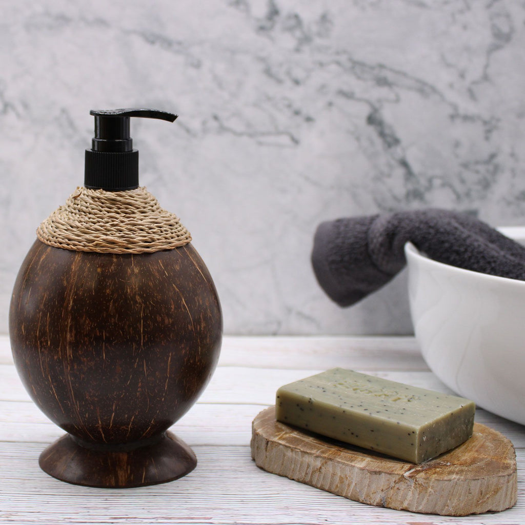 Natural Coconut Soap Dispenser 150ml for Stylish Home Decor