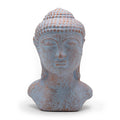 Tranquility Buddha Head Decorative Statue in Blue Copper Finish