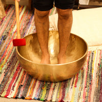 Plain - Huge Vibrational Feet Standing Bowl - 50x20cm - 10.7kg