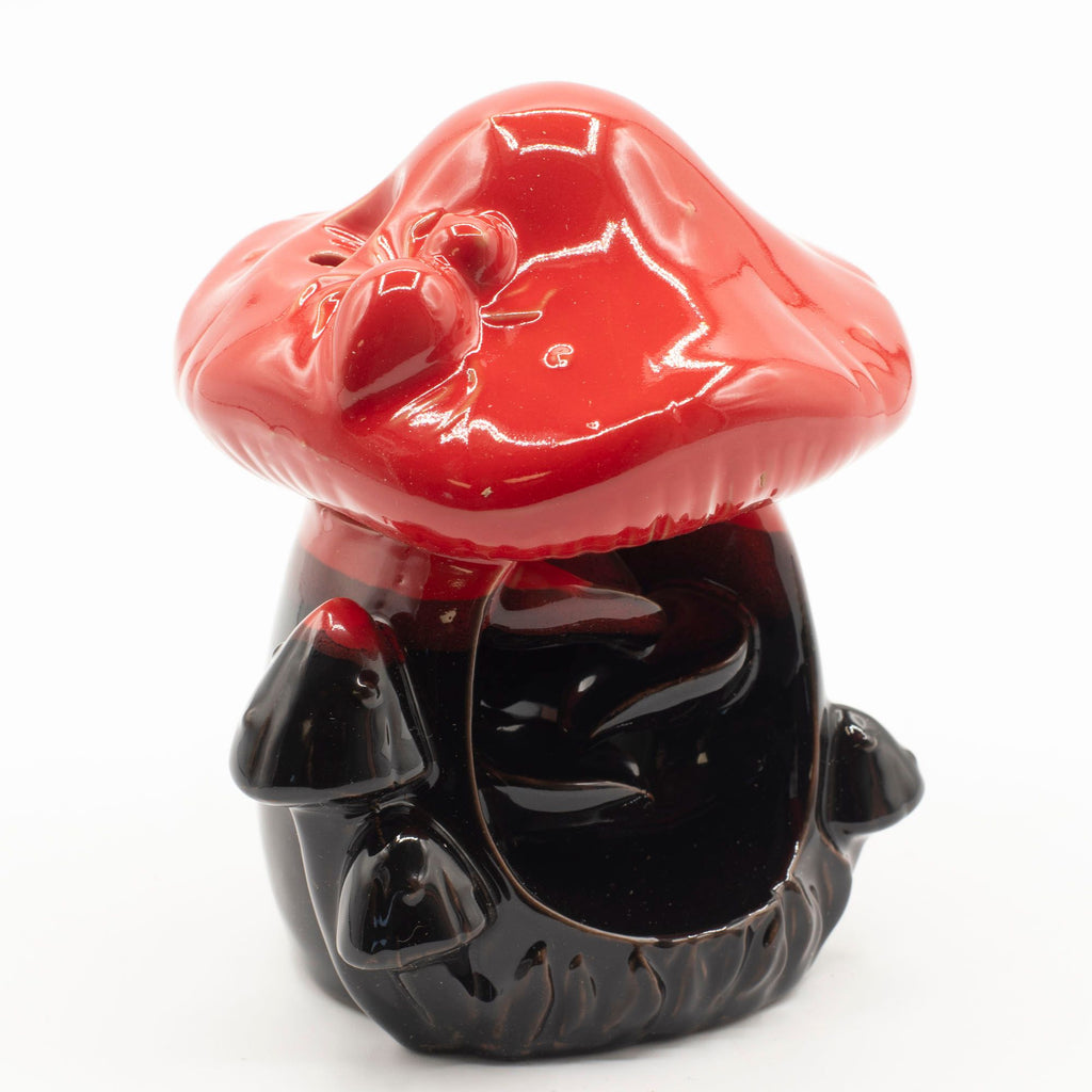 Large Red Mushroom Backflow Incense Burner for Enchanting Spaces