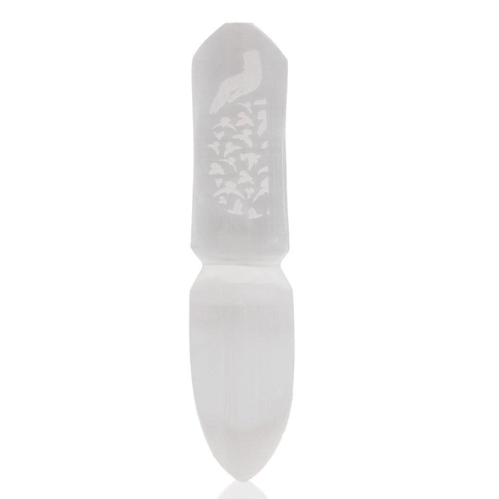 Selenite Ritual Knife for Ceremonial Use to Release Bonds