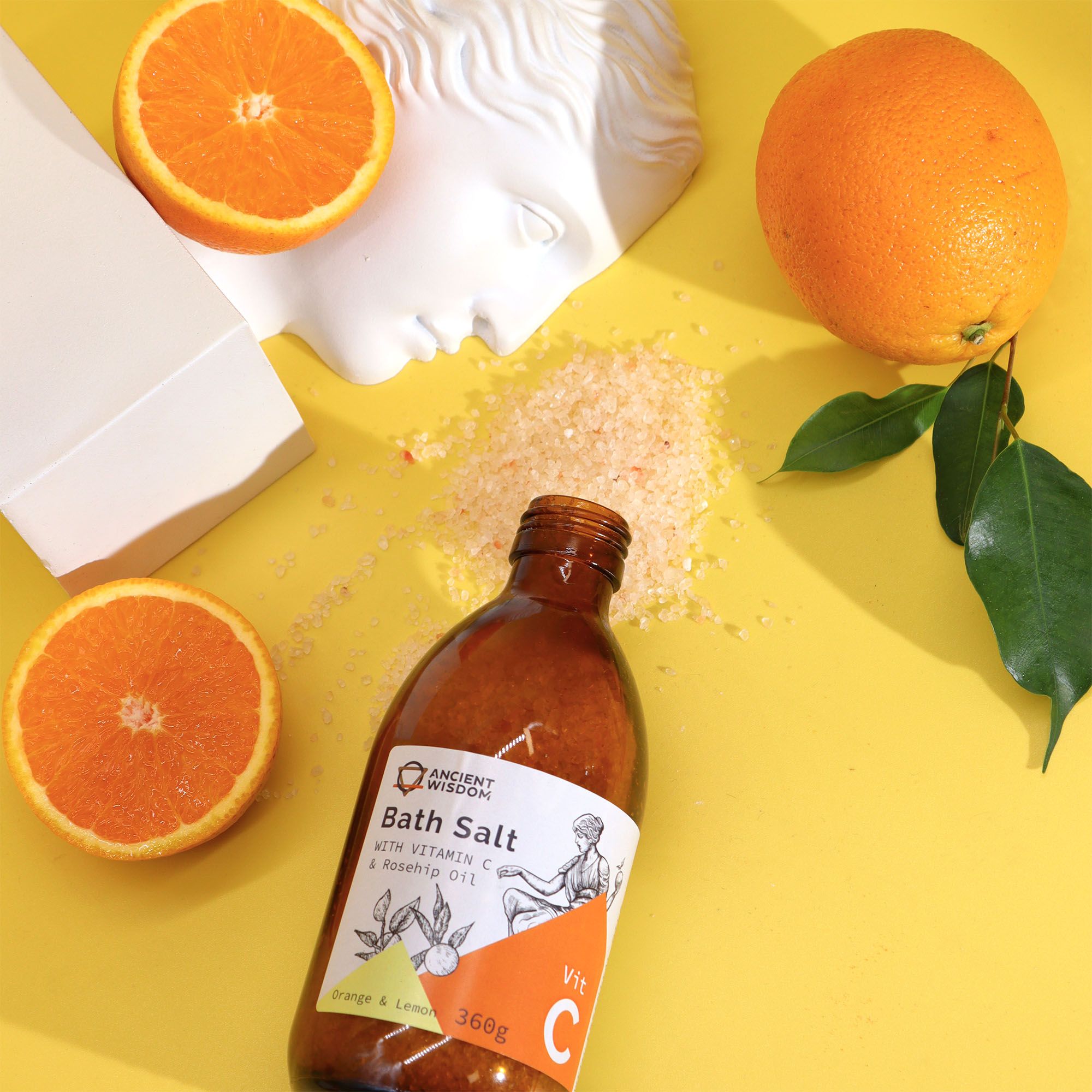Vitamin C Bath Salt for an Ancient Goddess Experience in Luxury