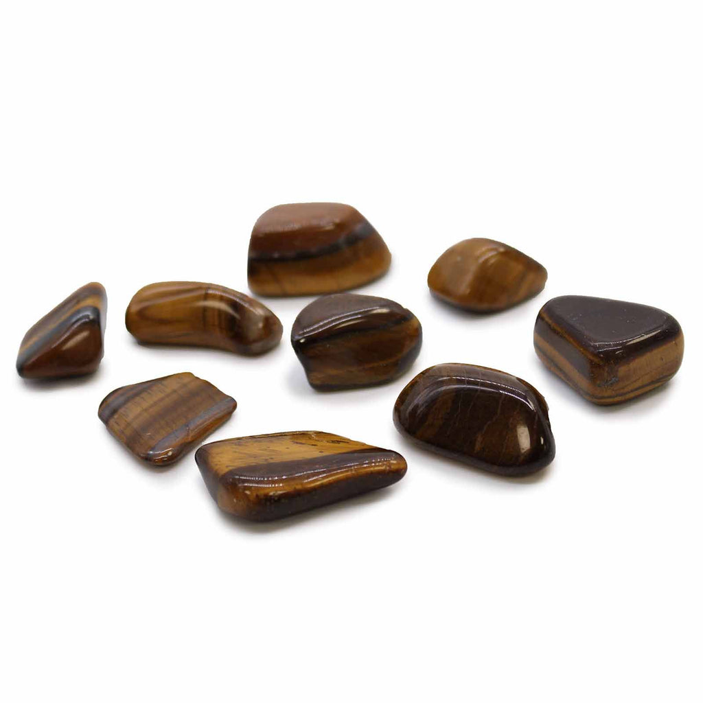 Large Tiger Eye Gold Tumble Stones for Collecting and Crafting