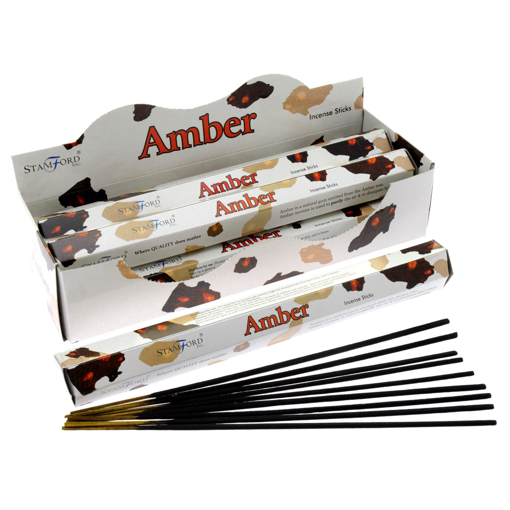 Amber Premium Incense Sticks for Home Fragrance and Relaxation