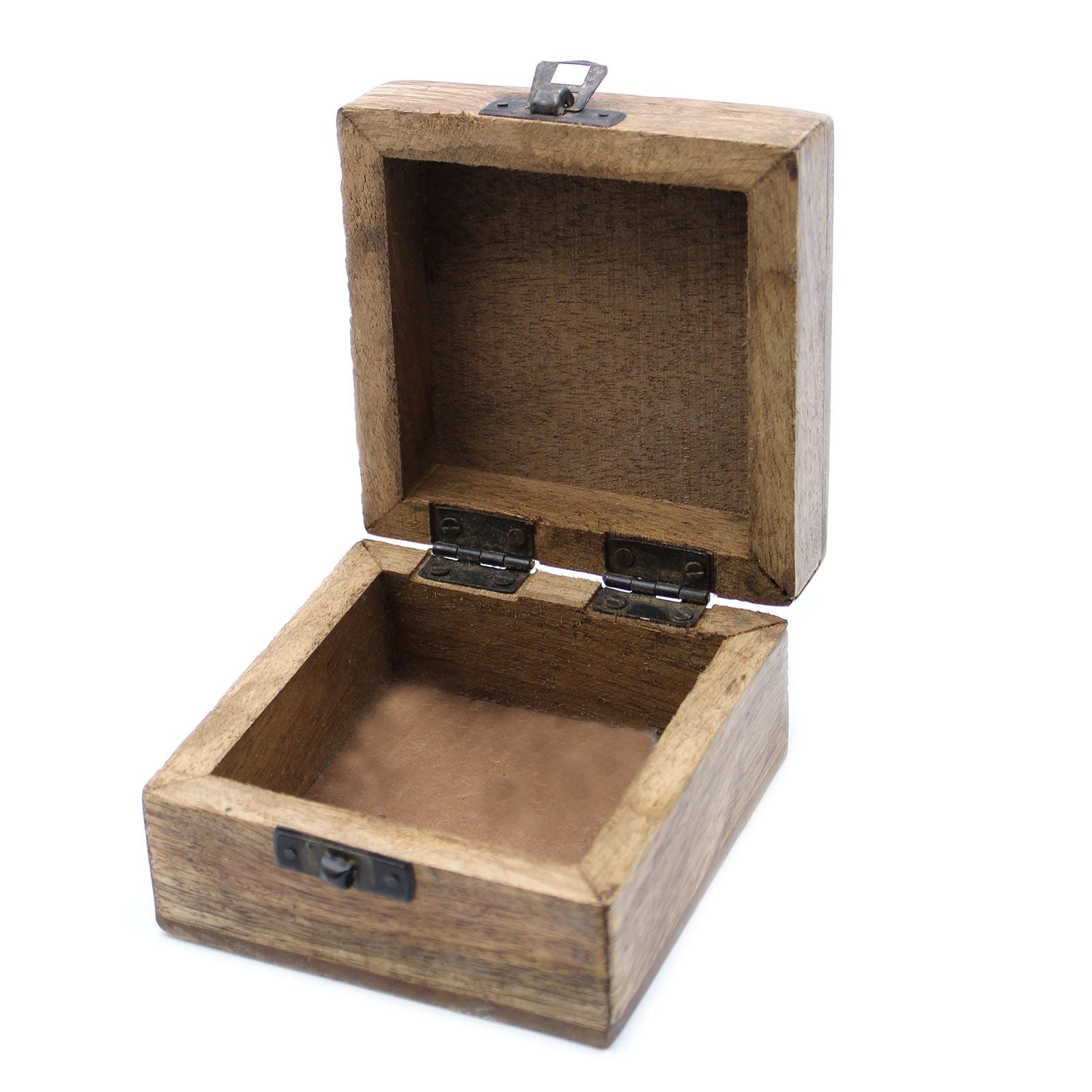 White Washed Wooden Box with Slavic Design for Stylish Storage