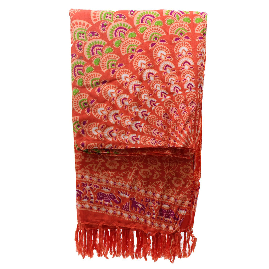 Stylish Pink Rose Mandala Sarongs for Beachwear and Casual Use
