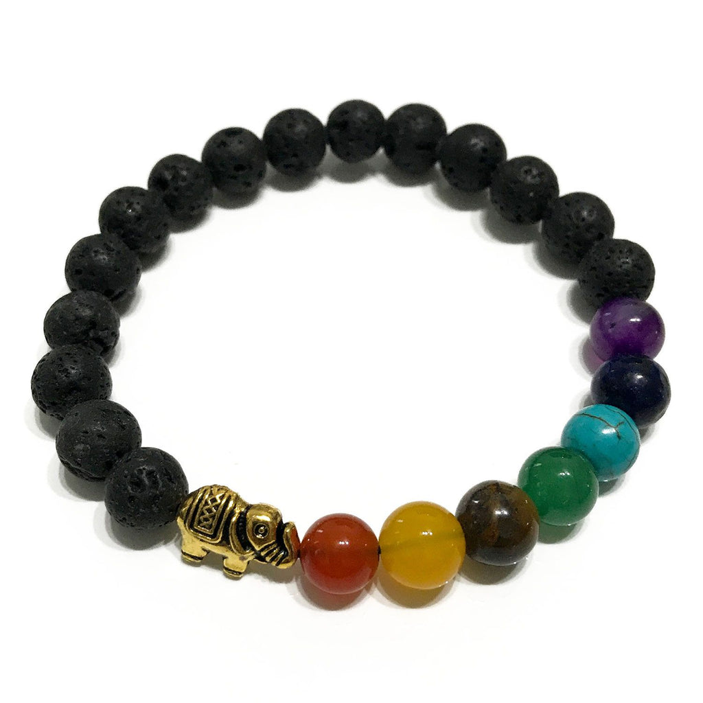 Lava Stone Bracelet Elephant Chakra Aromatherapy Diffuser Style