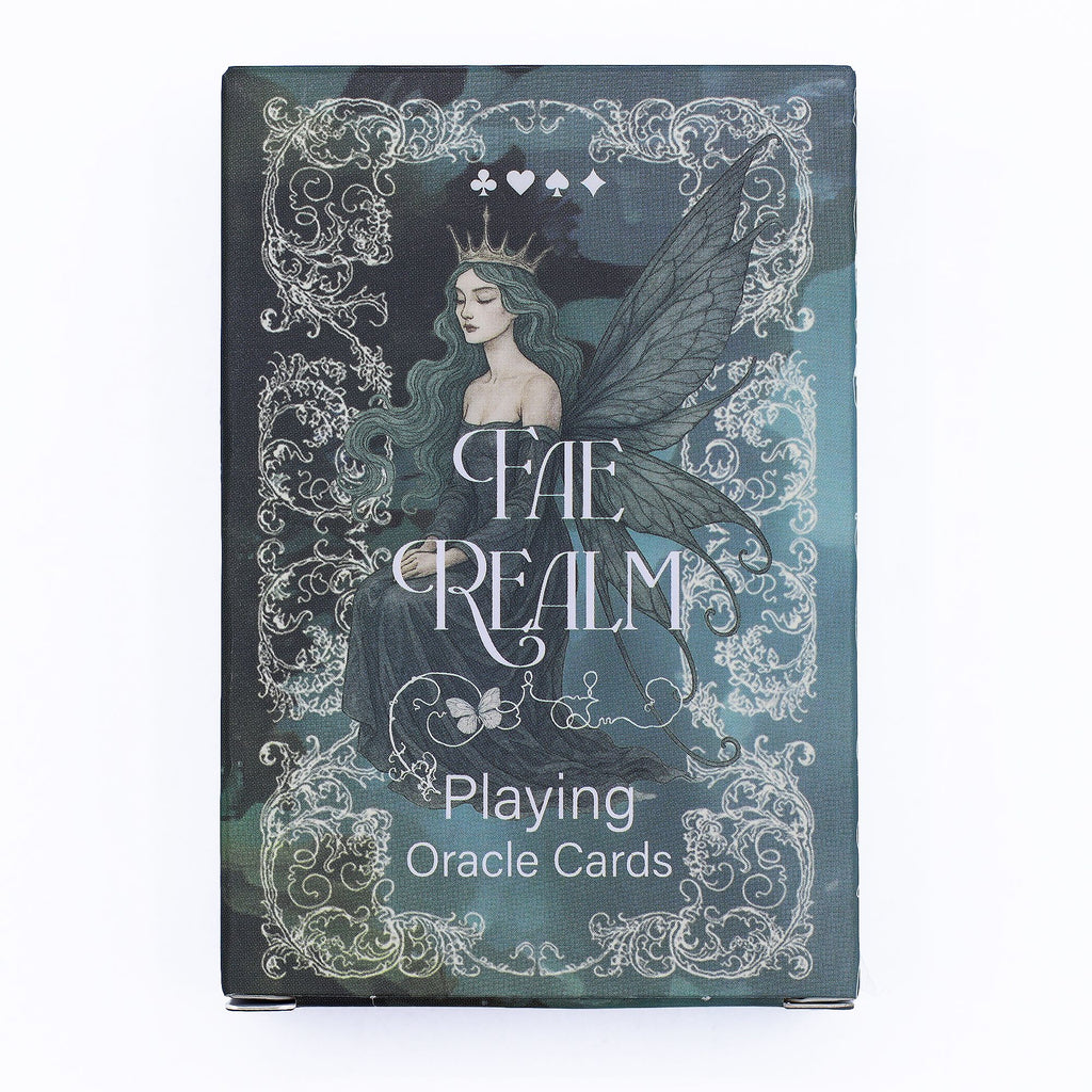 Fae Realm Playing and Oracle Cards with Enchanting Fairy Theme