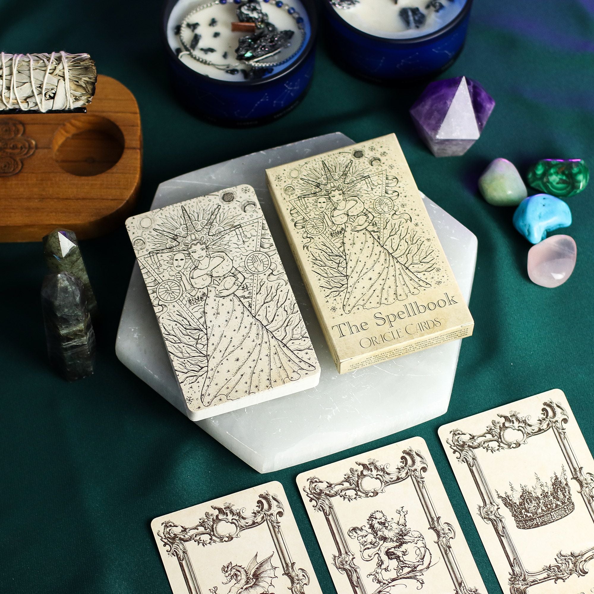 The Spellbook Oracle Cards Witchcraft Deck for Divination Use