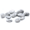 Howlite White Tumble Stones for Collecting and Crafting Projects