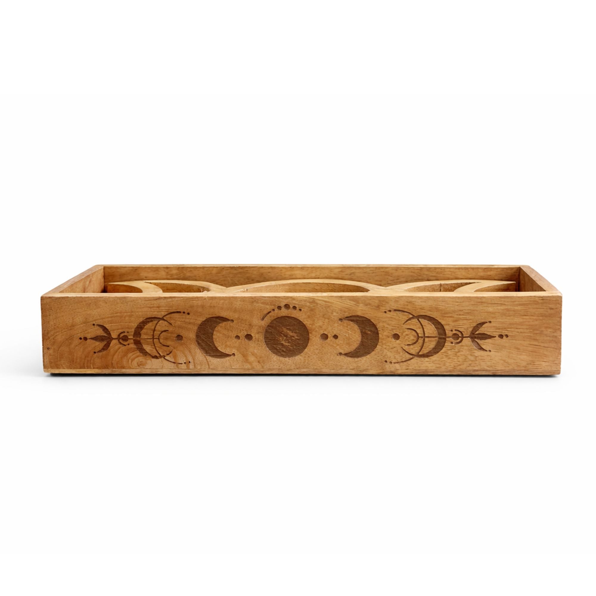 Moon Phase Tarot Tray with Card Holder for Organised Readings
