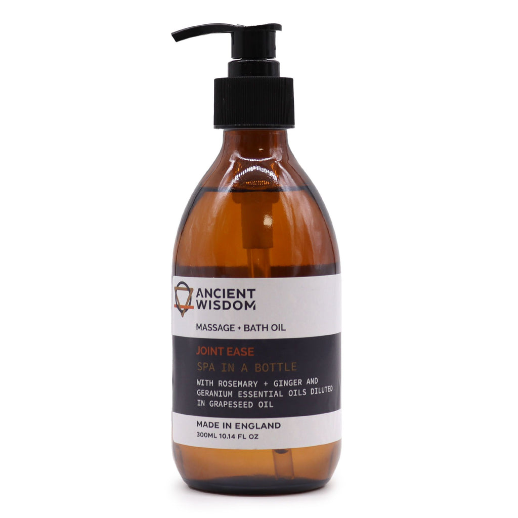 Aromatherapy Massage and Bath Oil for Joint Ease in 300ml Bottle