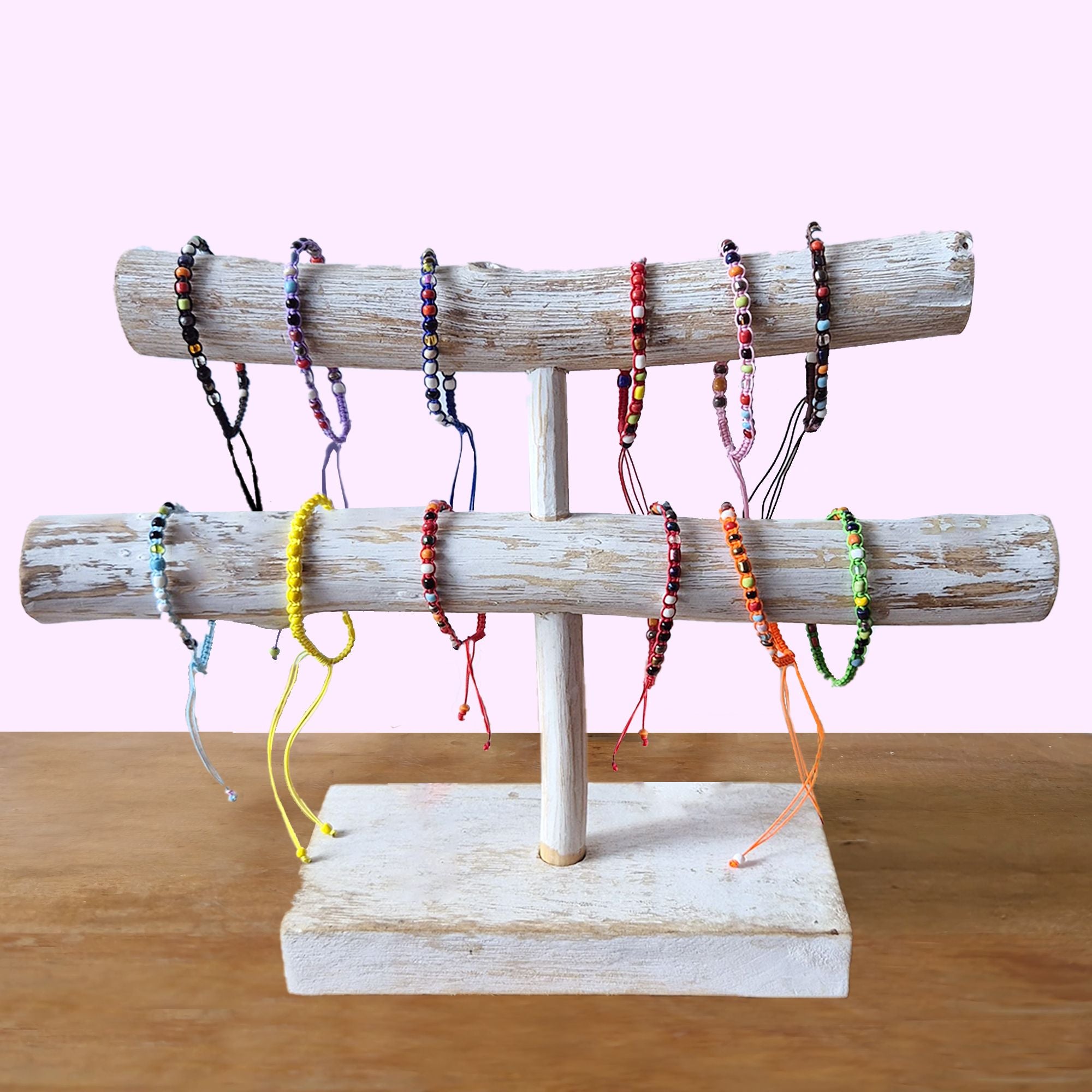 Handmade Friendship Bracelets with Tiny Forever Beads Assorted