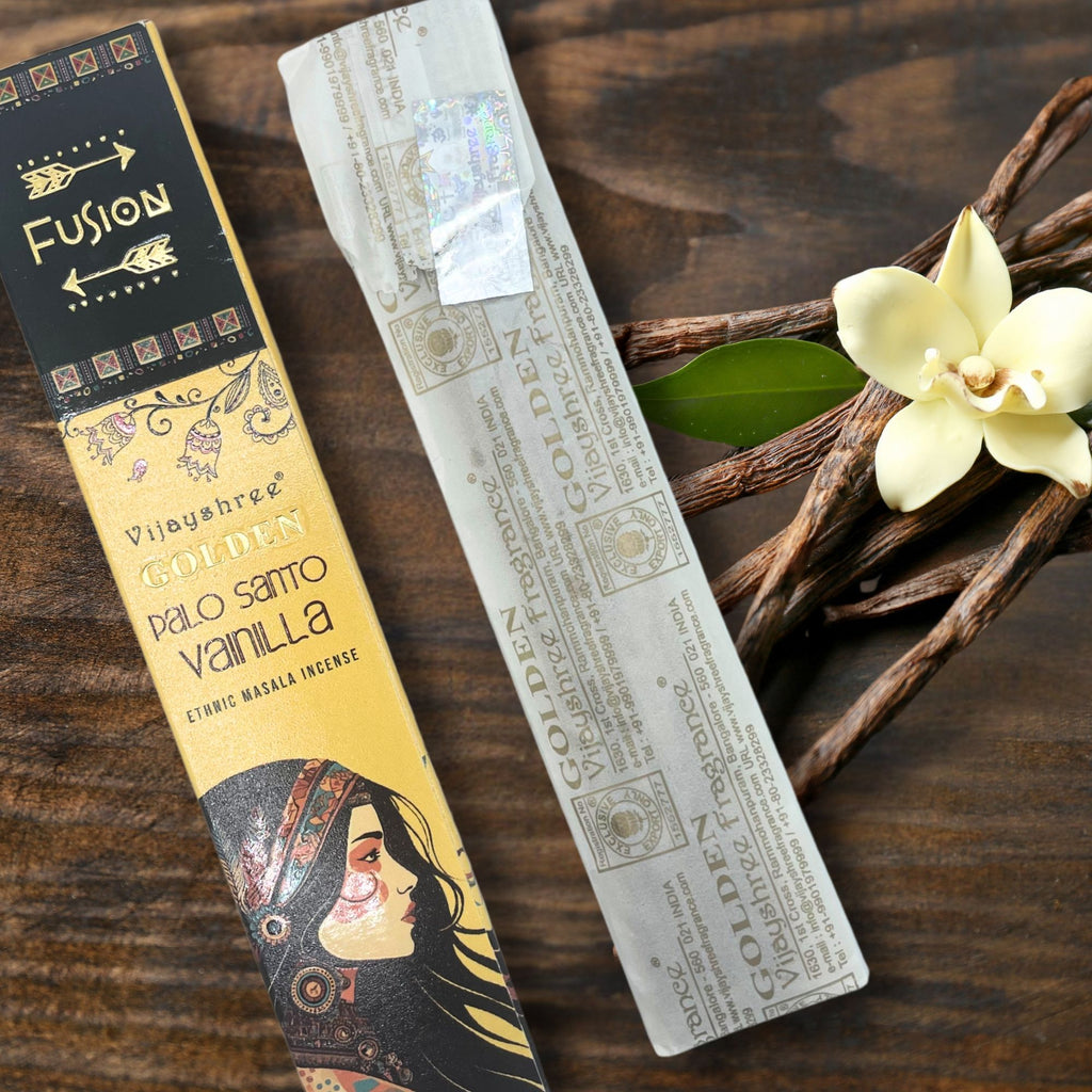 15g Golden Palo Santo and Vanilla Incense Sticks for Aromatic Use