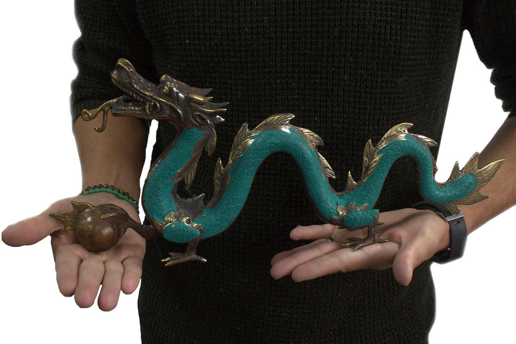 Fengshui Big Dragon with Ball 45cm for Home Decor and Serenity