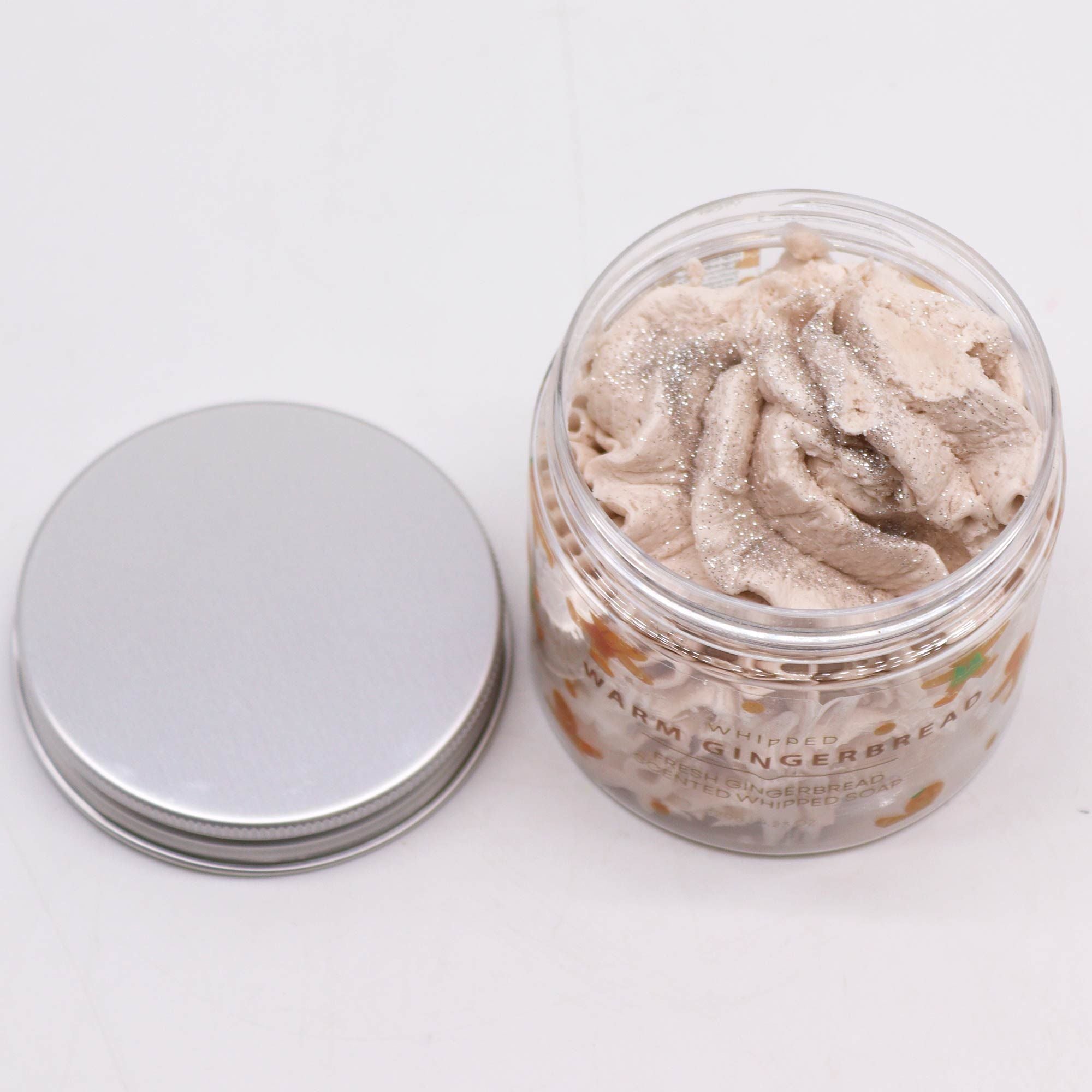 Warm Gingerbread Whipped Soap 120g for Festive Cleansing Delight